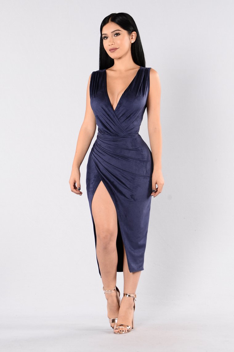 blue fashion nova dress