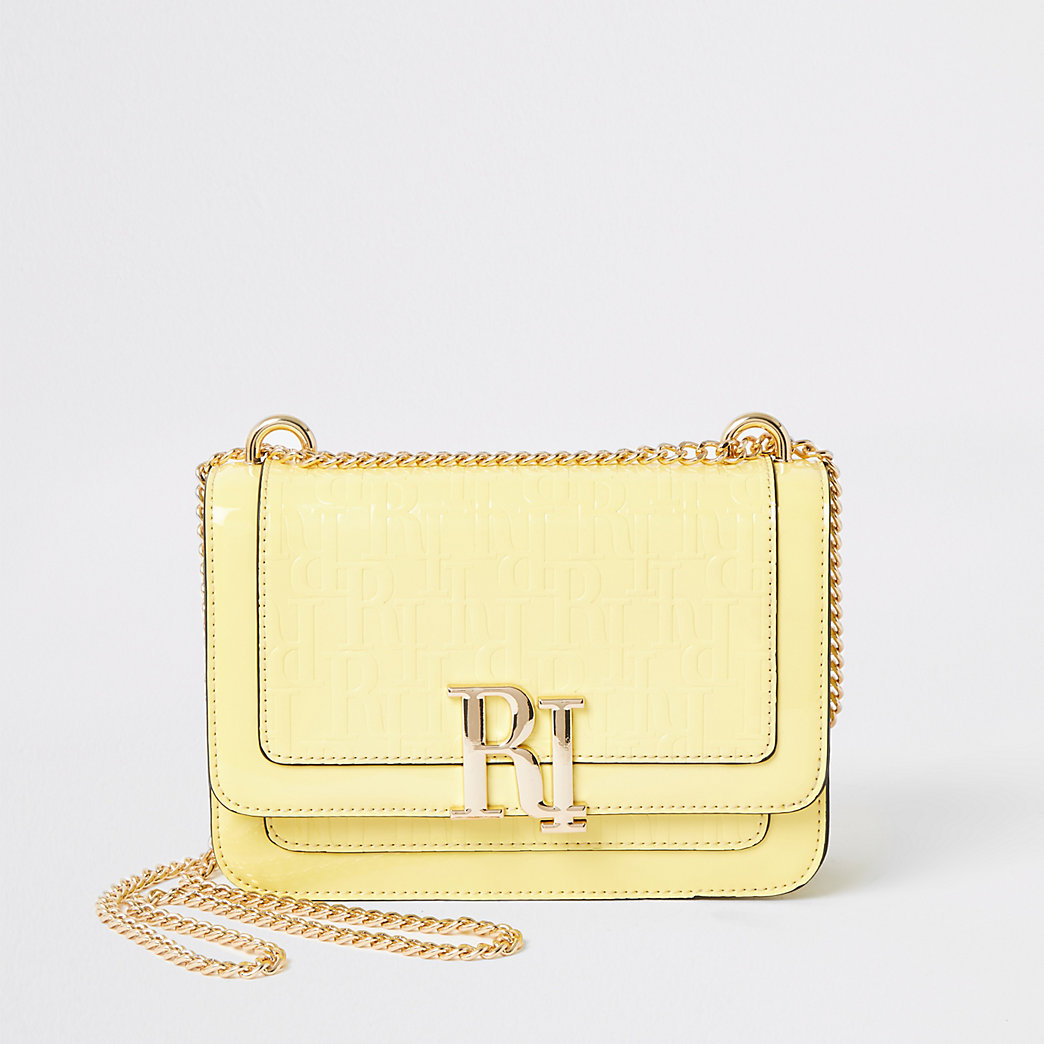 river island yellow purse