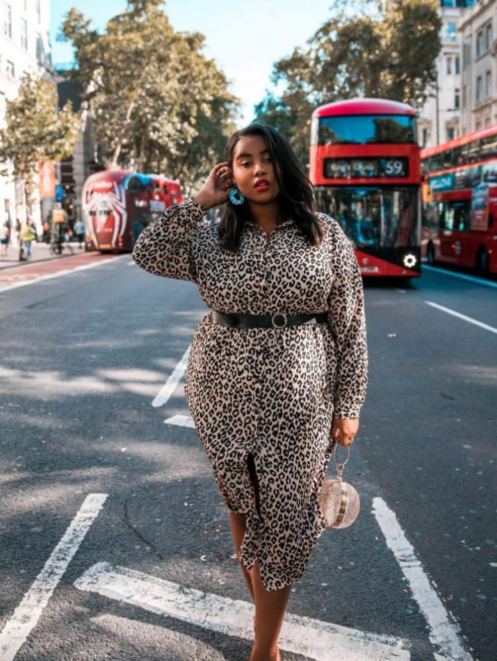 Leopard print store dress street style