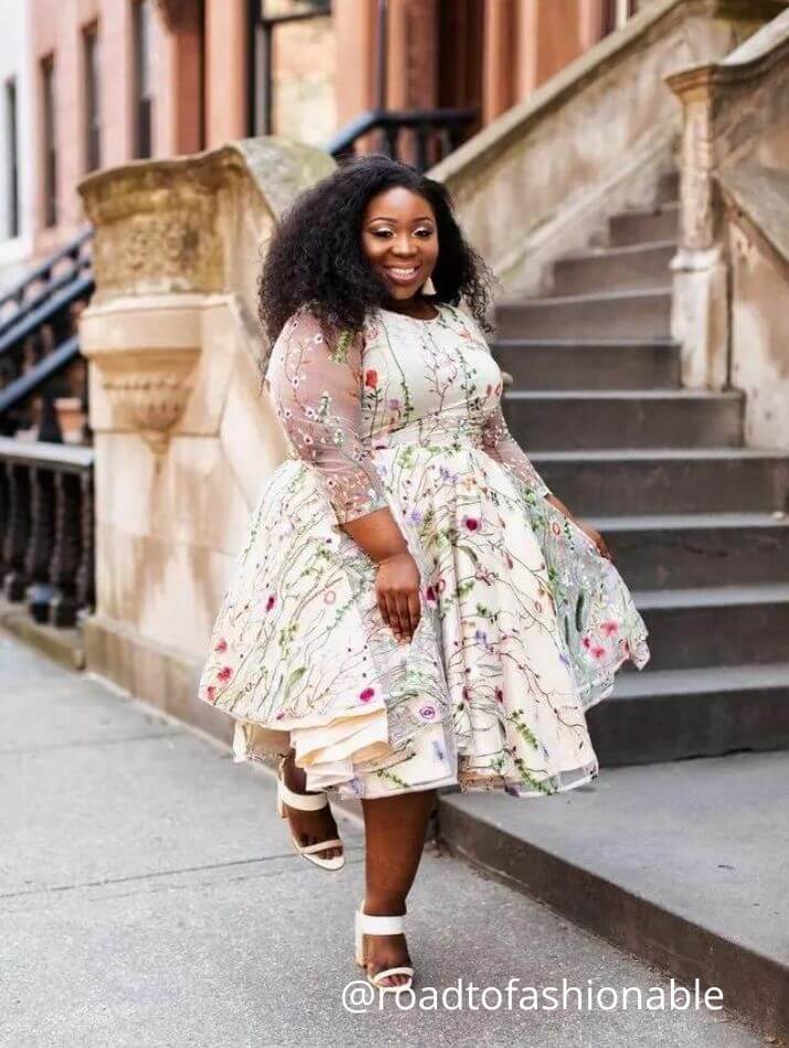 What type of dress looks shop good on a plus size girl